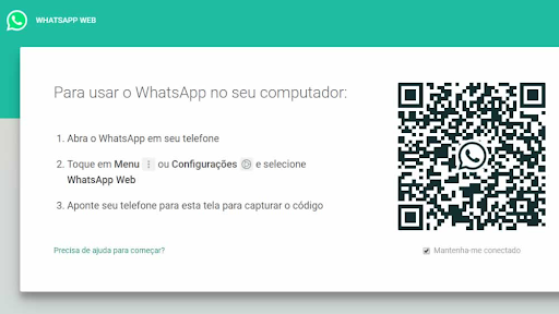 WhatsApp Web home screen