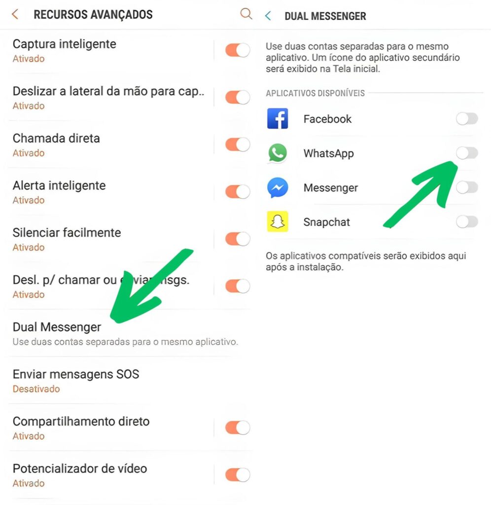 Como Clonar o WhatsApp com Dual Messenger (Samsung)